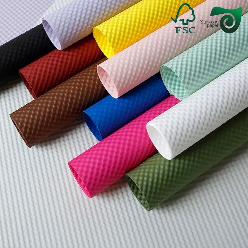 FSC Certified Embossed Gauffered Paper Board 160gsm 230gsm  Multi Color   Customizable