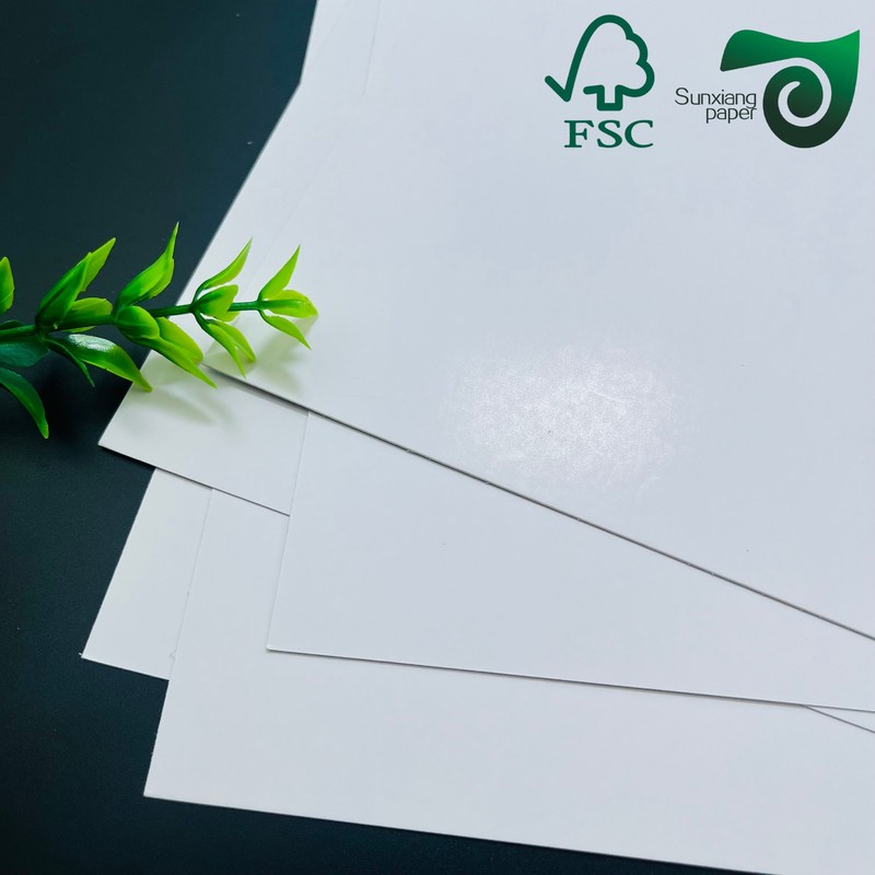 135gsm 330gsm Blue Black Core C2S Double Glossy Poker Playing Paper Premium Glossy Art Paper