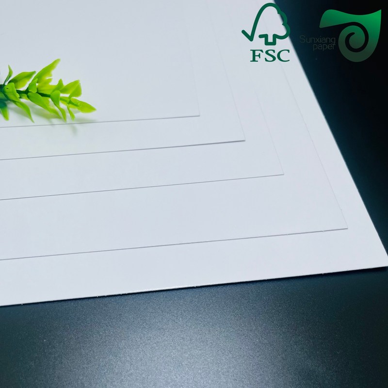 FSC Double Sided Coated White Board  White Grey Core 800gsm 1000gsm Folding Box Board FBB