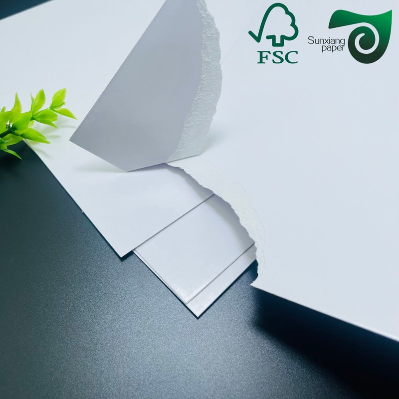 FSC 300gsm Food Grade C1S SBS Solid Paperboard Single Side Coated White Cardboard