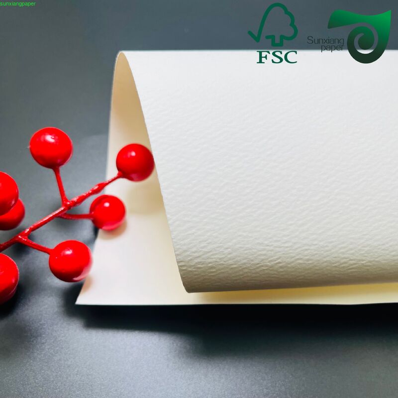 FSC 150GSM Striped Embossed Specialty Kraft Paper Premium Material For Luxury Perfume Boxes