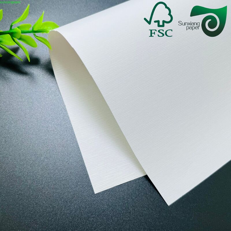FSC 230gsm 260gsm Leather Textured Embossed Paper 31 43 Inch For Book Cover Binding