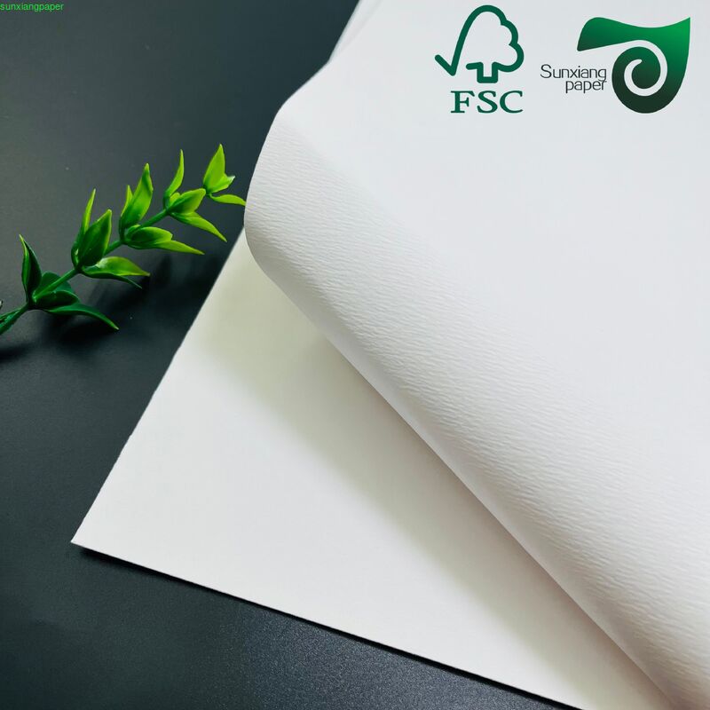 FSC 150GSM Embossed Specialty Paper Recycled White Cardstock For Handmade Crafts DIY Projects