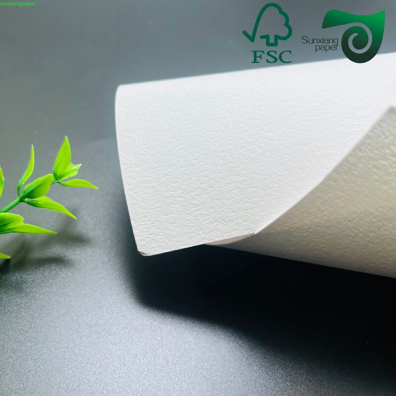 FSC 160gsm Textured White Kraft Paper High End Specialty Packaging Paper For Luxury Gifts Boxes