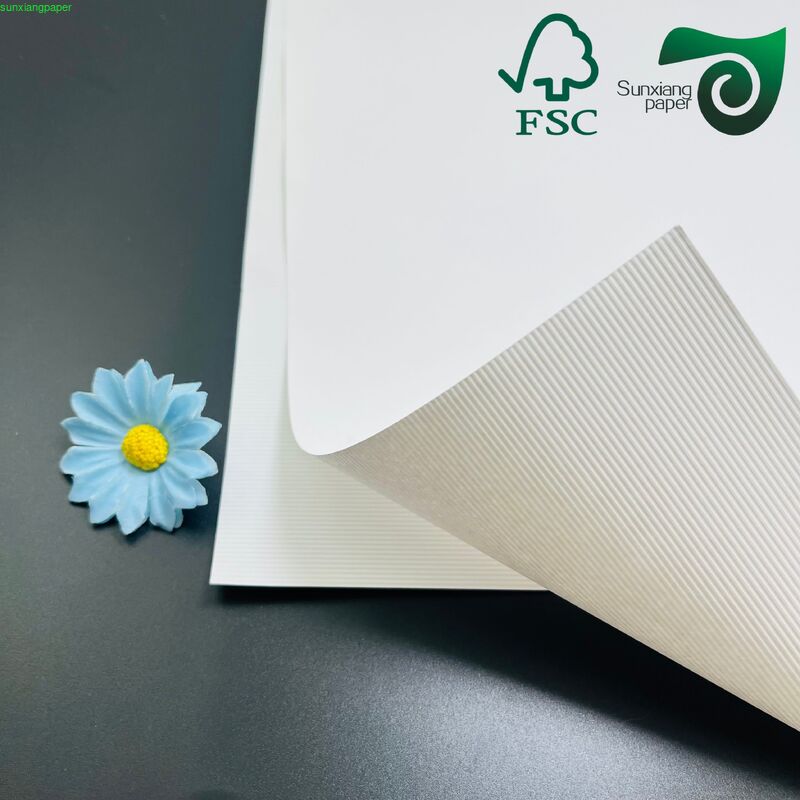 Embossed Paper With Custom Patterns FSC 180GSM Embossed White Cardstock  Specialty Paper For Crafts