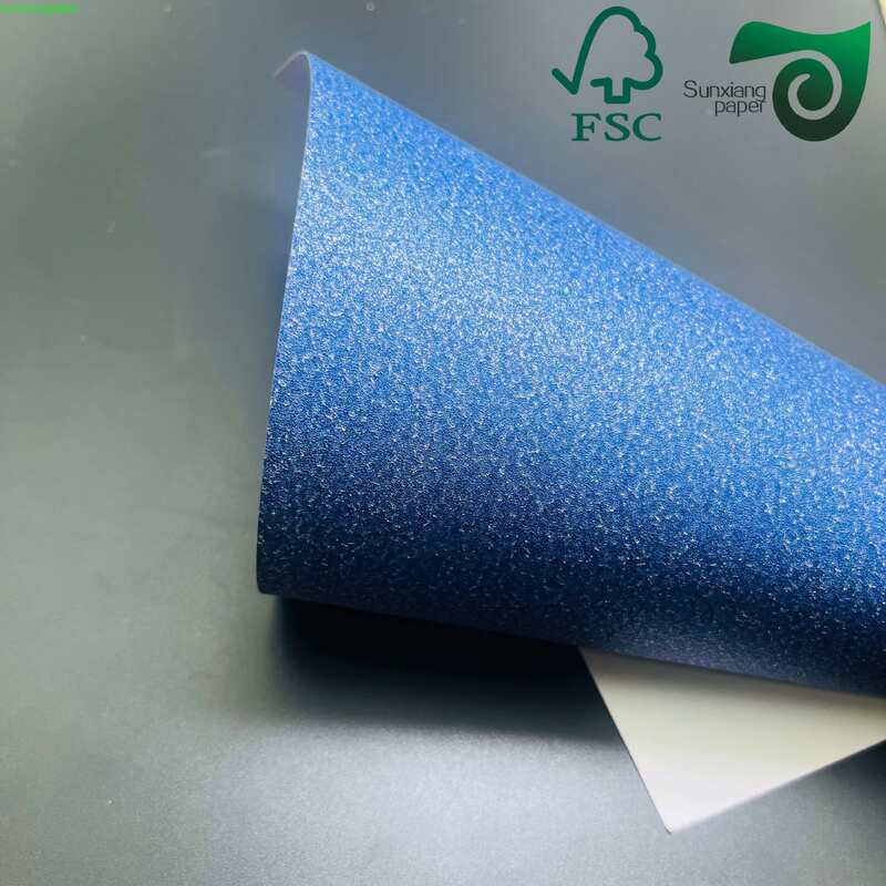 FSC 300gsm Recycled Specialty Colored Cardstock  Custom Color Rigid Paper For Cosmetic Boxes