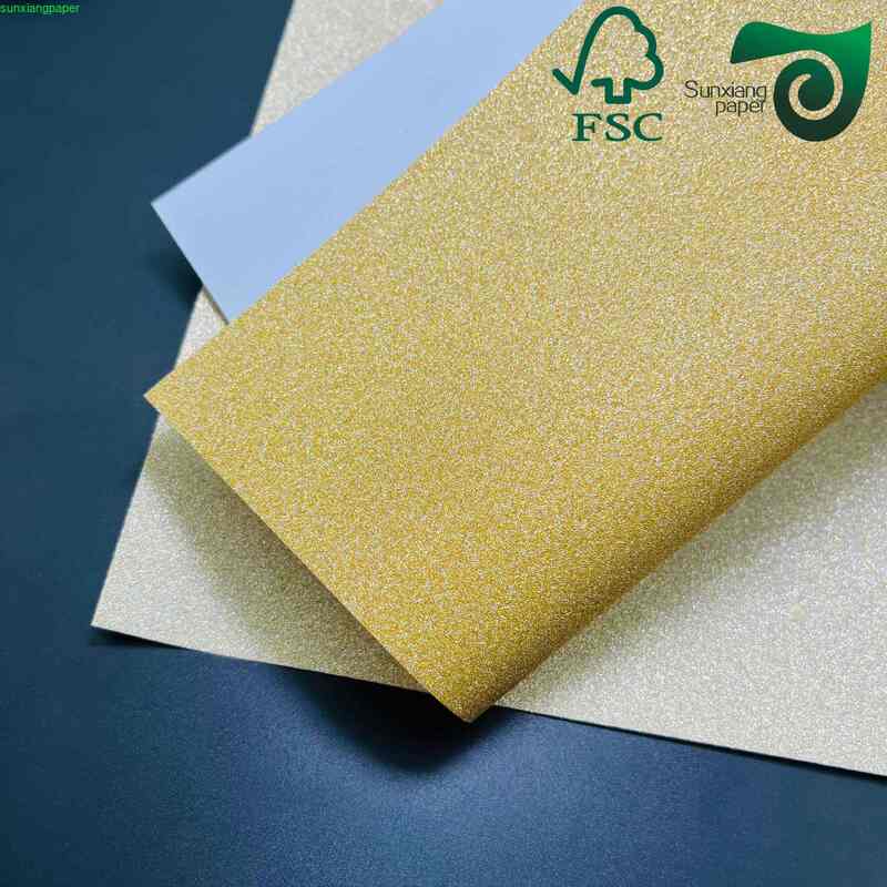 Glitter Foil Colored Paper 120gsm 250gsm Premium Sparkling Wood Pulp Craft Paper for Party Decoration