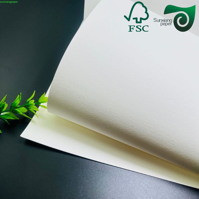1.35mm 1.5mm Glossy Ivory Board High Stiffness FBB White Cardboard For Luxury Packaging