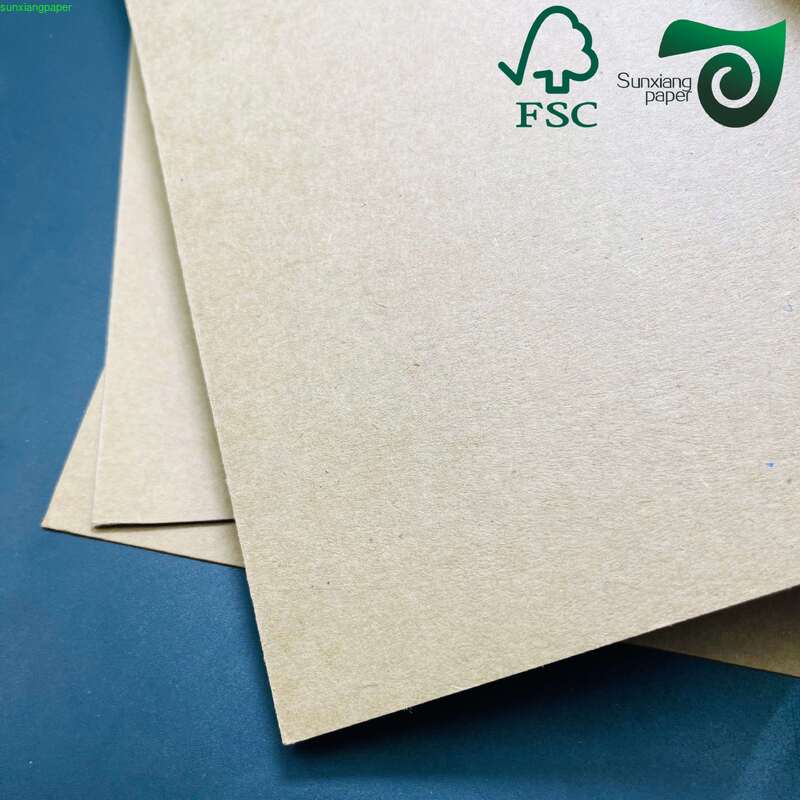 300g Brown PE Coated Paper Kraft Cupstock Paper For Double PE Cupstock Paper