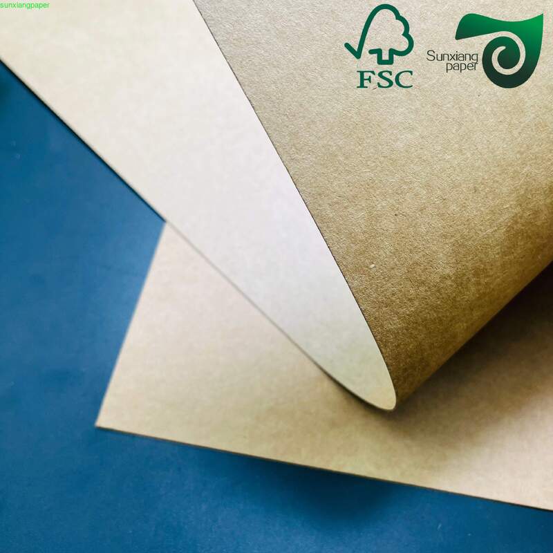 FSC Certified 400gsm 350gsm Brown Kraft Board For Packaging Box Making