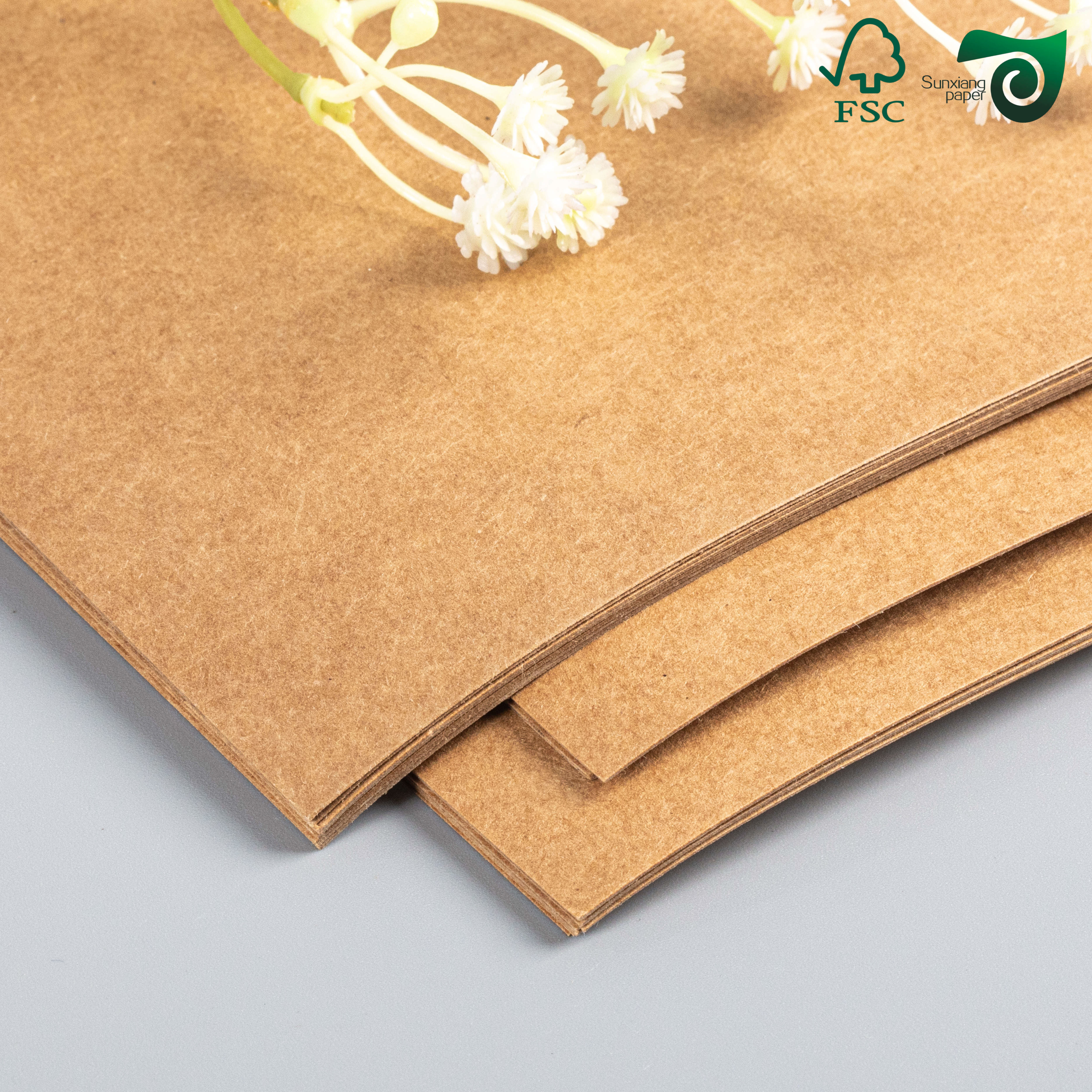 FSC 360gram 420gram Grade AAA Brown Kraft Core Board Paper In 70cm Width