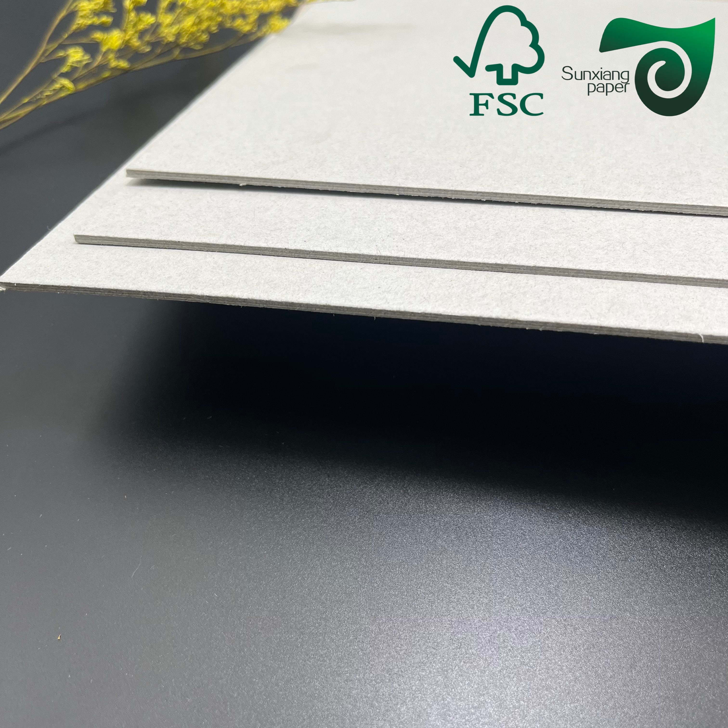 FSC Grey Chipboard Paper for Book Binding 0.45-3.84mm