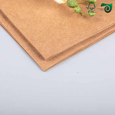 FSC Brown High Density Kraft Paper Sheets 600gsm Spesialisasi Untuk Kemasan Makanan