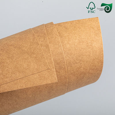 FSC High Density Brown Kraft Paper Sheets 250gm 450gm Verpakkingsoplossing voor levensmiddelen