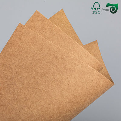 Πίνακες καφέ χαρτιού Kraft υψηλής πυκνότητας FSC 250gm 450gm Λύση συσκευασίας τροφίμων
