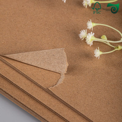 FSC Brown High Density Kraft Paper Sheets  250gsm 450gsm Specialized For Food Packaging