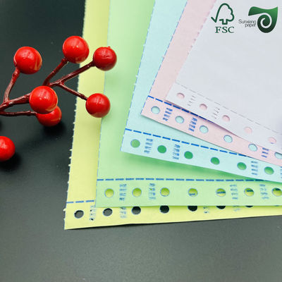 FSC NCR Carbonless Copy Paper 50gsm 55gsm CB CFB CF Blue Image For Invoices