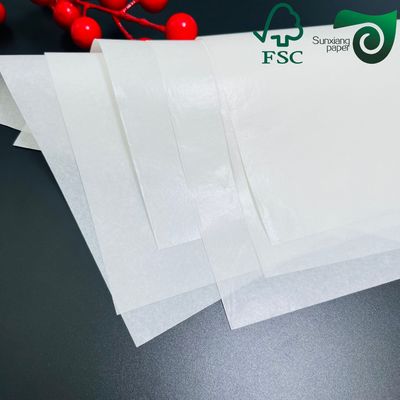FSC Bezpieczny dla żywności biały papier kraft 50 gm z powłoką PE 10 g