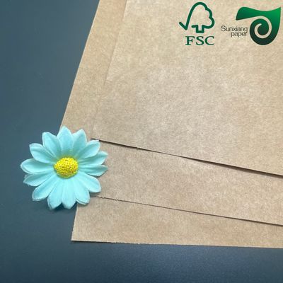 FSC сертифицированная 50гм односторонняя глянцевая упаковка пищевого качества MG Brown Kraft Paper