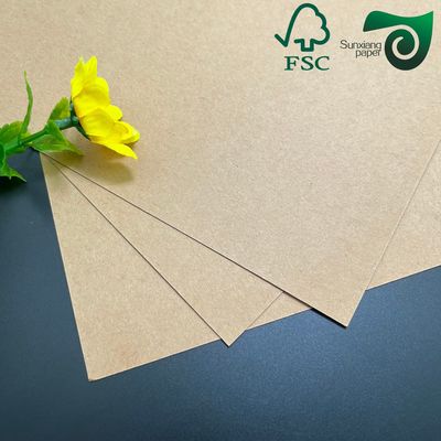 FSC 300gsm 350gsm 400gsm High Density Kraft Paper Sheets Specialized For Food Packaging