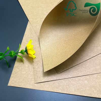 FSC Bleached Machine Glazed  MG  Kraft Paper 300gsm 350gsm Food Safe Packaging Solution